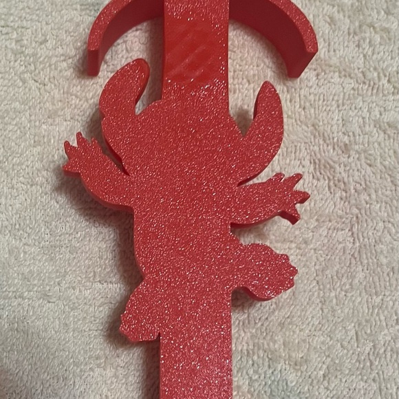 Red Character Wall Hook for Disney ears and Loungefly bag. Made by a 3D Printer. - Picture 3 of 4